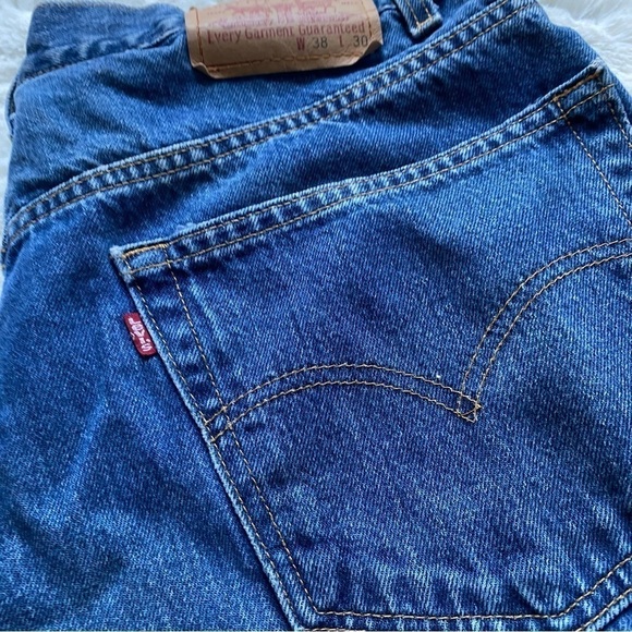 Levi's Men's Blue Relaxed Straight Leg Jeans Size 38x30 - Picture 5 of 7